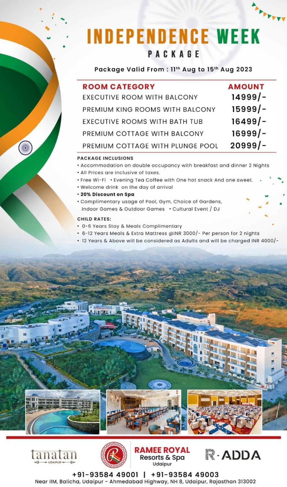 Ramee Royal Resort & Spa - Udaipur Dış mekan fotoğraf